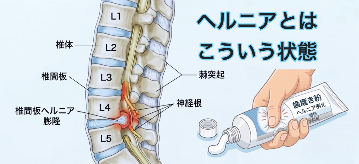 椎間板ヘルニアとはこういう状態