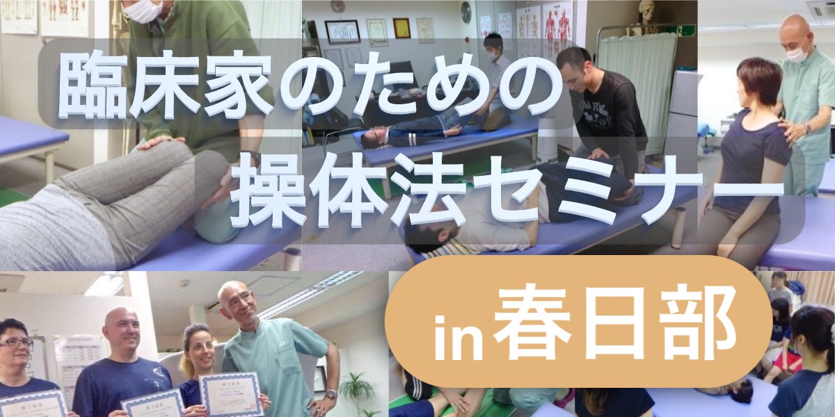 臨床家のための操体法セミナーin春日部